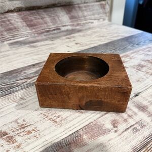 Wooden Candle Mold/Holder